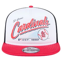 Casquette Snapback rétro 9FIFTY blanche New Era pour jeunes des Cardinals de Saint-Louis