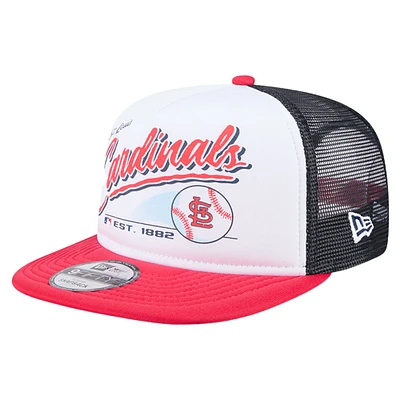 Casquette Snapback rétro 9FIFTY blanche New Era pour jeunes des Cardinals de Saint-Louis