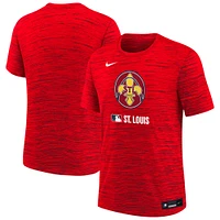 Youth Nike Red St. Louis Cardinals Authentic Collection City Connect Velocity Performance T-Shirt
