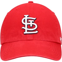 Youth '47 Red St. Louis Cardinals Team Logo Clean Up Adjustable Hat