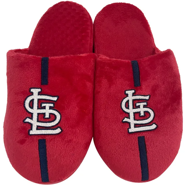 Lids St. Louis Cardinals FOCO Big Logo Colorblock Mesh Slippers