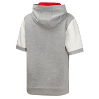 Sweat à capuche manches courtes Heather Gray pour jeunes St. Louis Cardinals Line Up