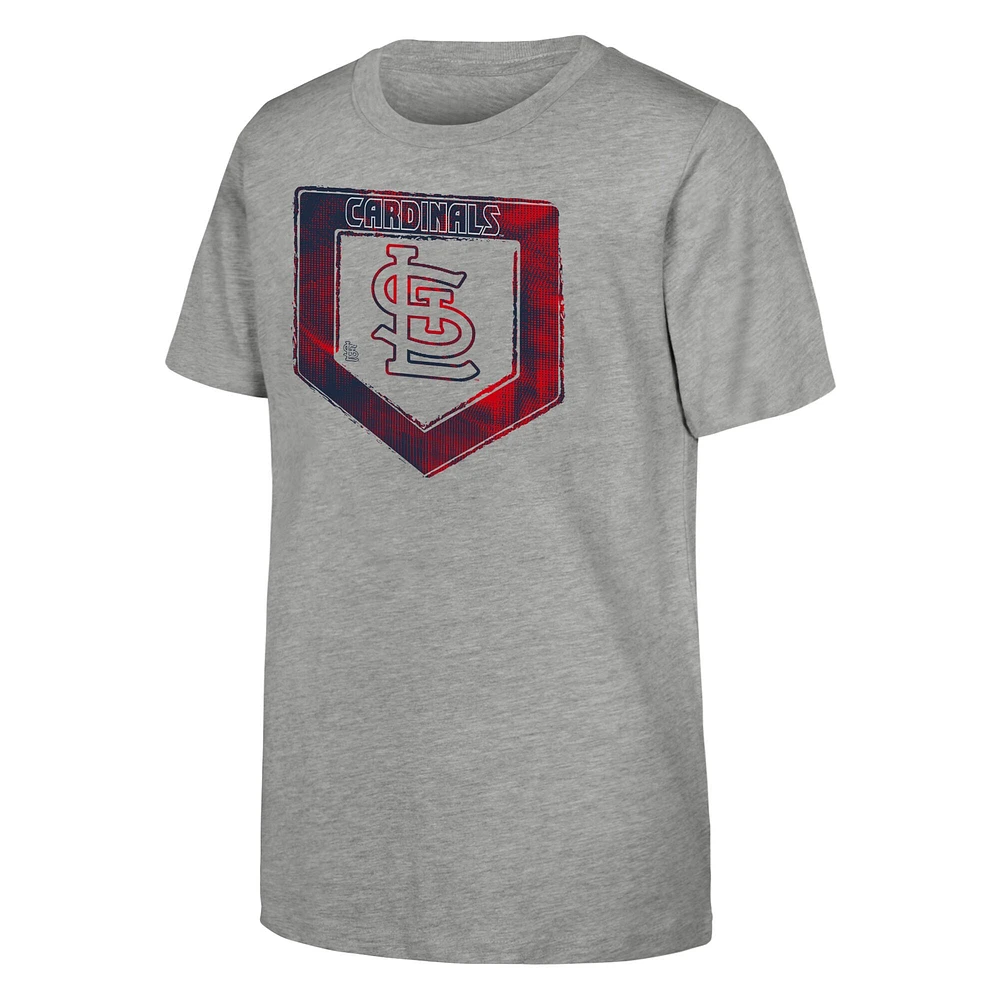 Youth Heather Gray St. Louis Cardinals Stolen Base T-Shirt