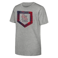 Youth Heather Gray St. Louis Cardinals Stolen Base T-Shirt