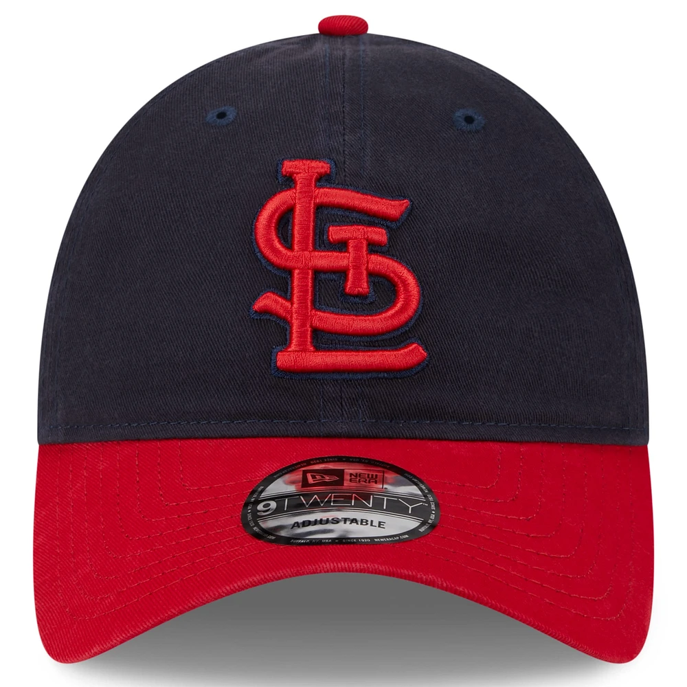 Youth New Era  Navy St. Louis Cardinals 2024 Batting Practice 9TWENTY Adjustable Hat