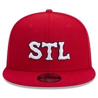 Youth New Era Red St. Louis Cardinals 2024 City Connect 9FIFTY Snapback Adjustable Hat