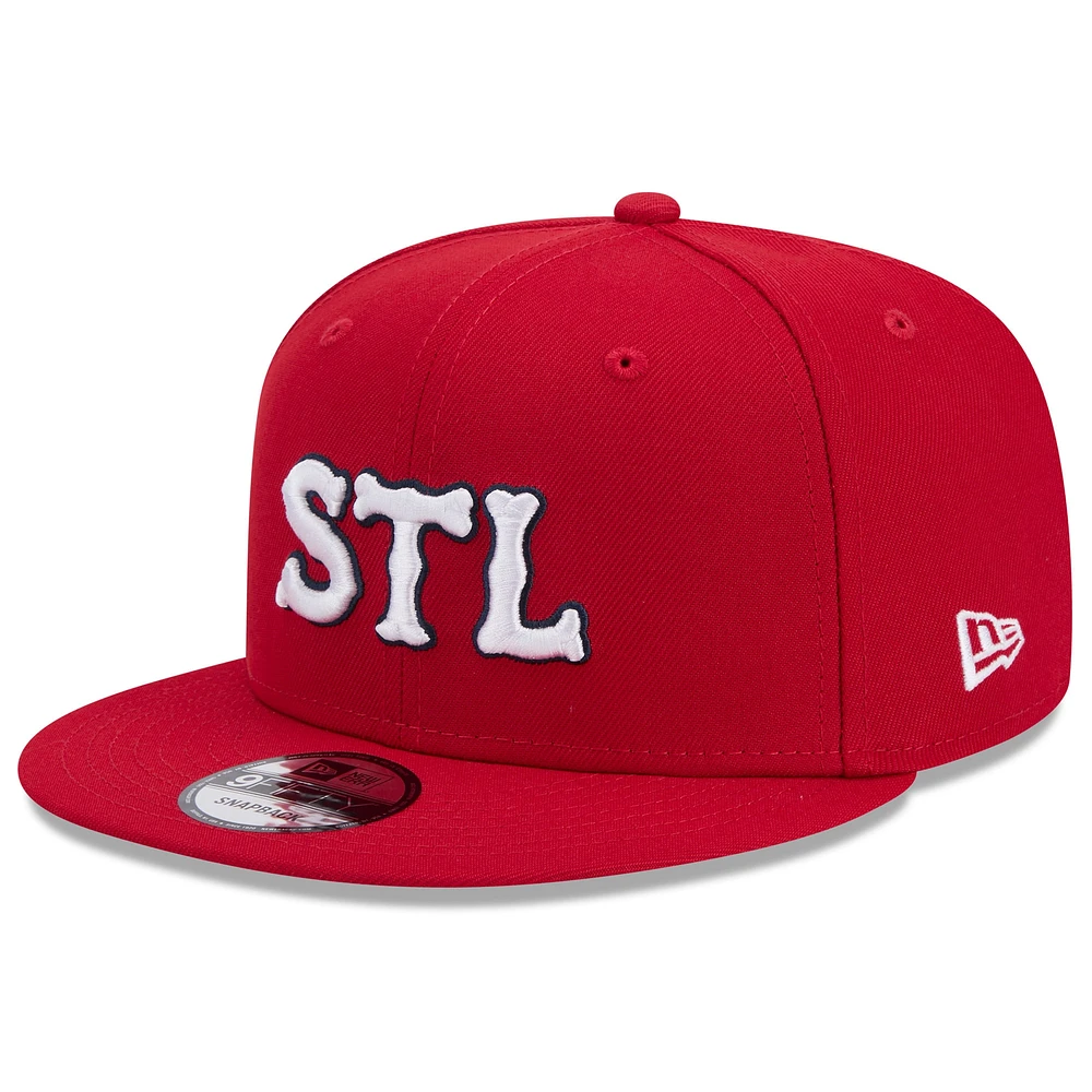 Casquette réglable Snapback 9FIFTY Snapback City Connect 2024 City Connect New Era rouge pour jeunes