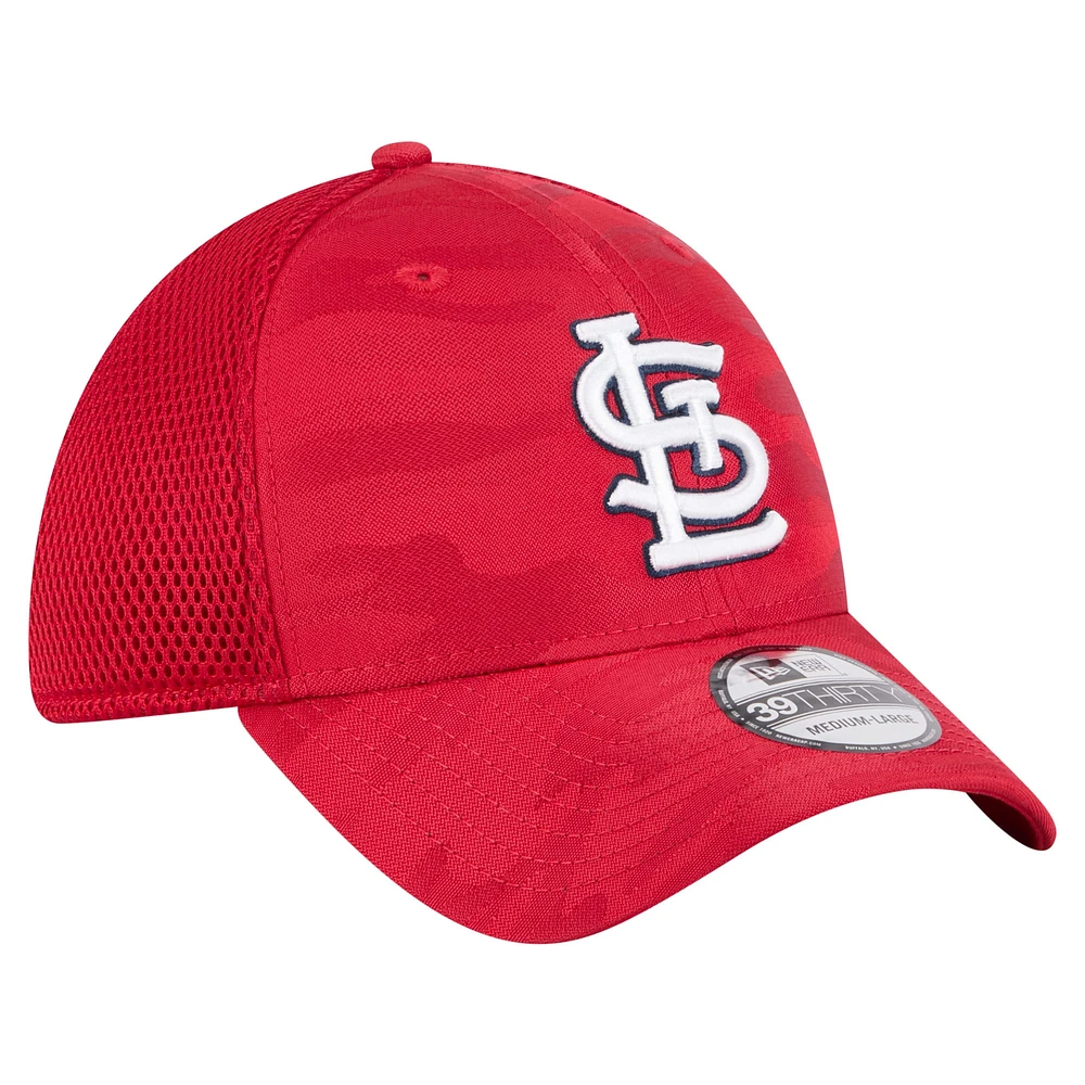 Youth New Era Red St. Louis Cardinals Camo 39THIRTY Flex Hat