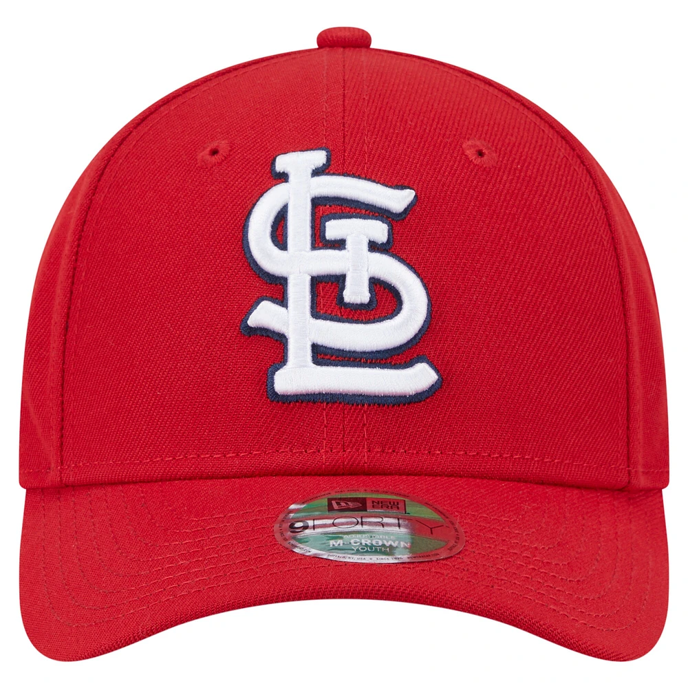 Youth New Era  Red St. Louis Cardinals  Player Replica 9FORTY Adjustable Hat