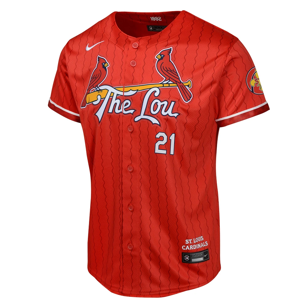 Youth Nike Lars Nootbaar Red St. Louis Cardinals 2024 City Connect Limited Player Jersey