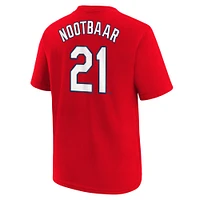 Youth Nike Lars Nootbaar Red St. Louis Cardinals Fuse City Connect Name & Number T-Shirt