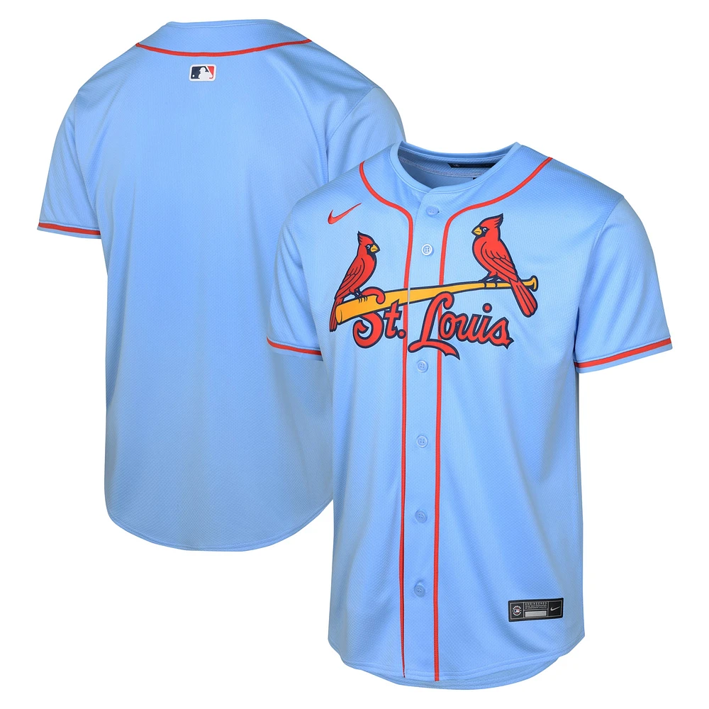 Maillot Nike bleu clair pour jeunes St. Louis Cardinals Alternate Limited