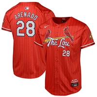 Maillot de joueur Nike Nolan Arenado rouge St. Louis Cardinals 2024 City Connect Limited pour jeune