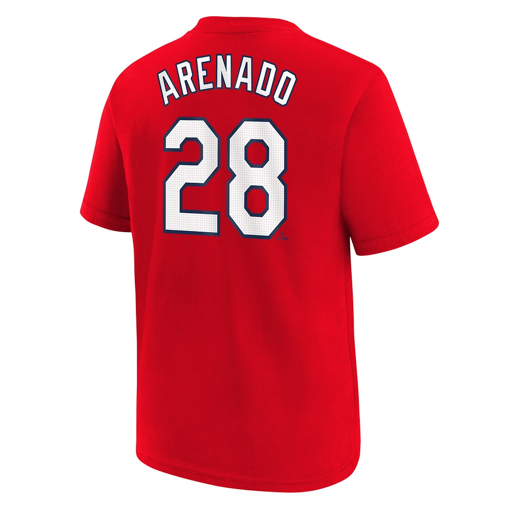 Youth Nike Nolan Arenado Red St. Louis Cardinals 2024 City Connect Name & Number T-Shirt