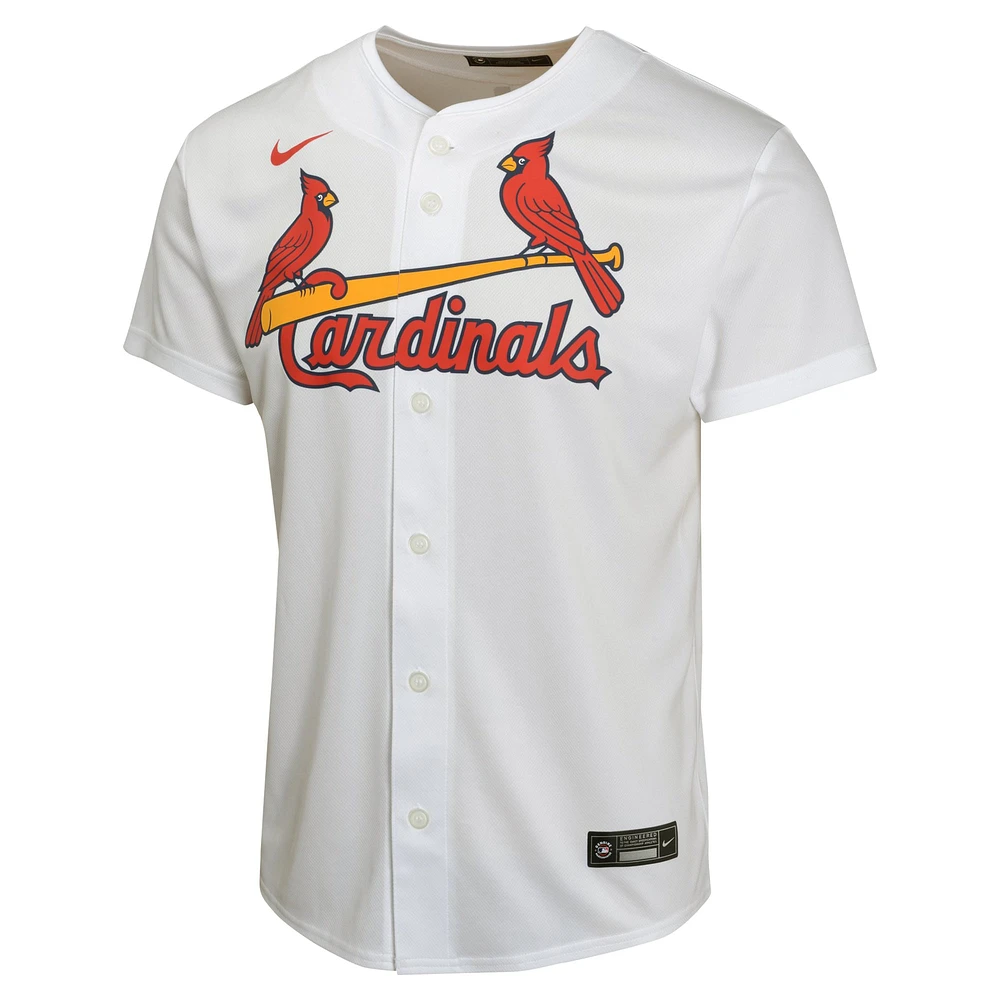 Maillot de joueur match à domicile Nike Nolan Arenado blanc des Cardinals St. Louis pour jeunes