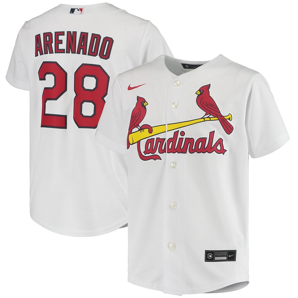 Youth Nike Nolan Arenado White St. Louis Cardinals Home Replica Player Jersey