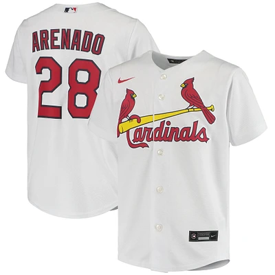 Youth Nike Nolan Arenado White St. Louis Cardinals Home Replica Player Jersey