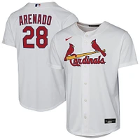 Maillot de joueur Nike Nolan Arenado blanc St. Louis Cardinals Home Replica 2.0 pour jeune
