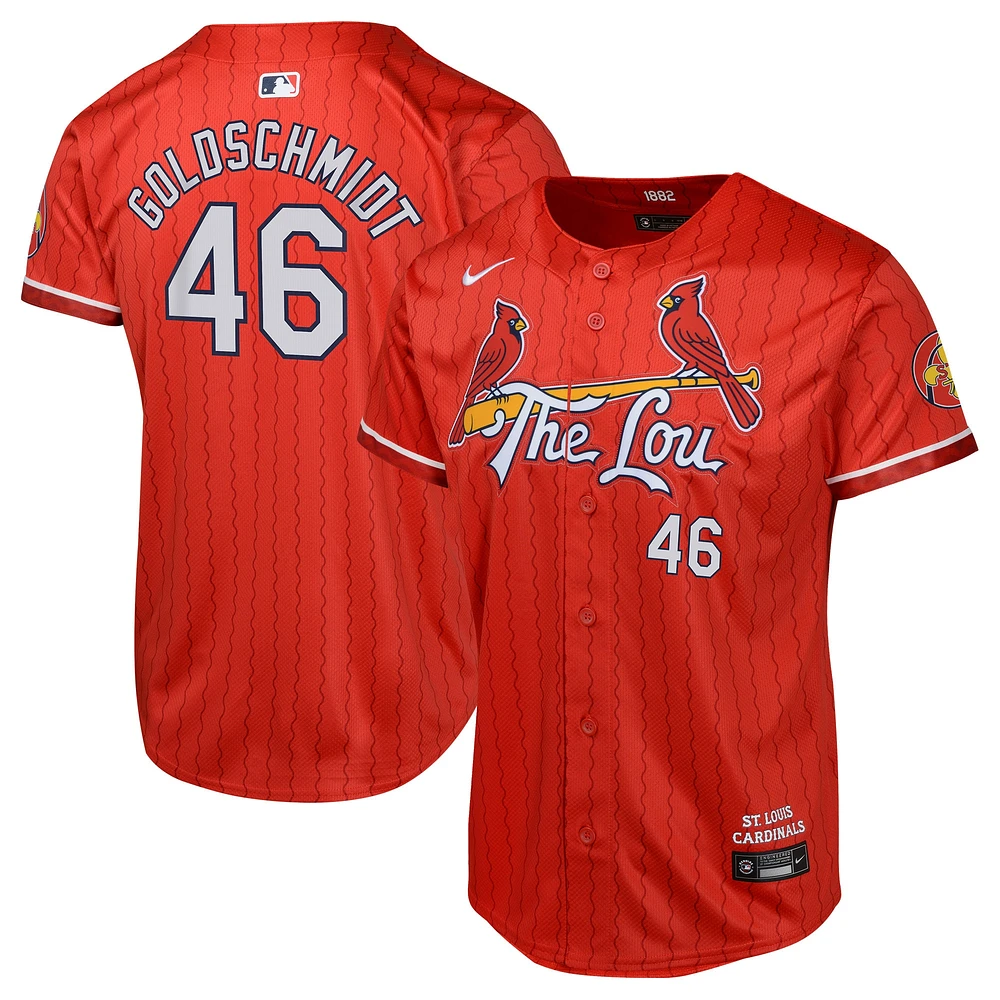 Maillot de joueur Nike Paul Goldschmidt St. Louis Cardinals 2024 City Connect Limited pour jeune, rouge