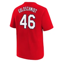 T-shirt Nike Paul Goldschmidt pour jeunes Cardinals de Saint-Louis 2024 City Connect avec nom et numéro rouge