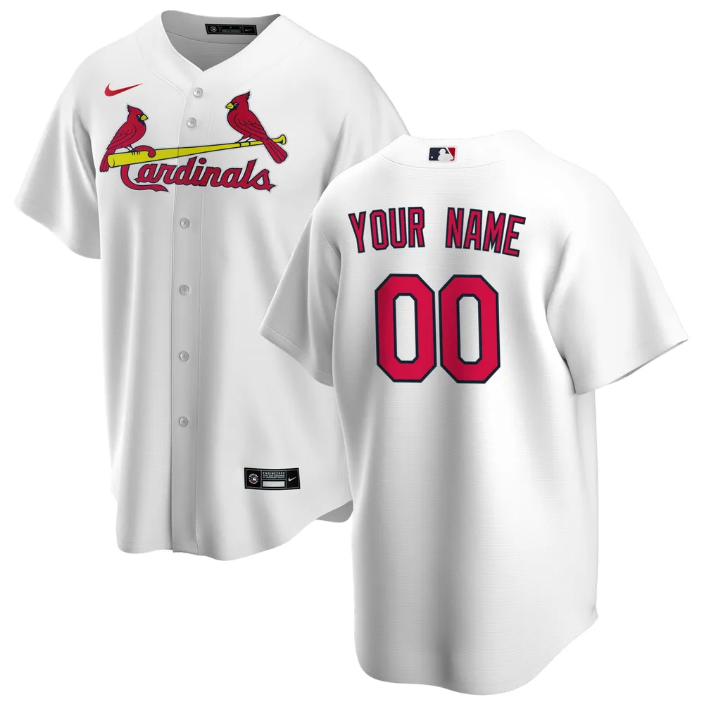 Youth Nike White St. Louis Cardinals Home Replica Custom Jersey Size: Extra Large