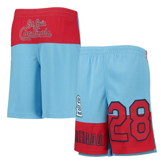 Mitchell & Ness Navy St. Louis Cardinals Biker Shorts in Blue