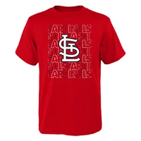 Youth Red St. Louis Cardinals Letterman T-Shirt