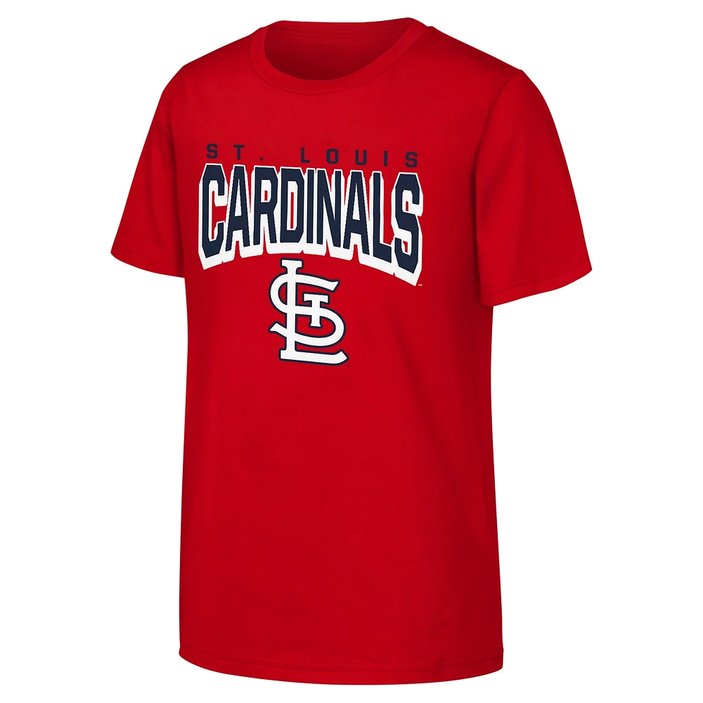 Youth  Red St. Louis Cardinals On The Block T-Shirt