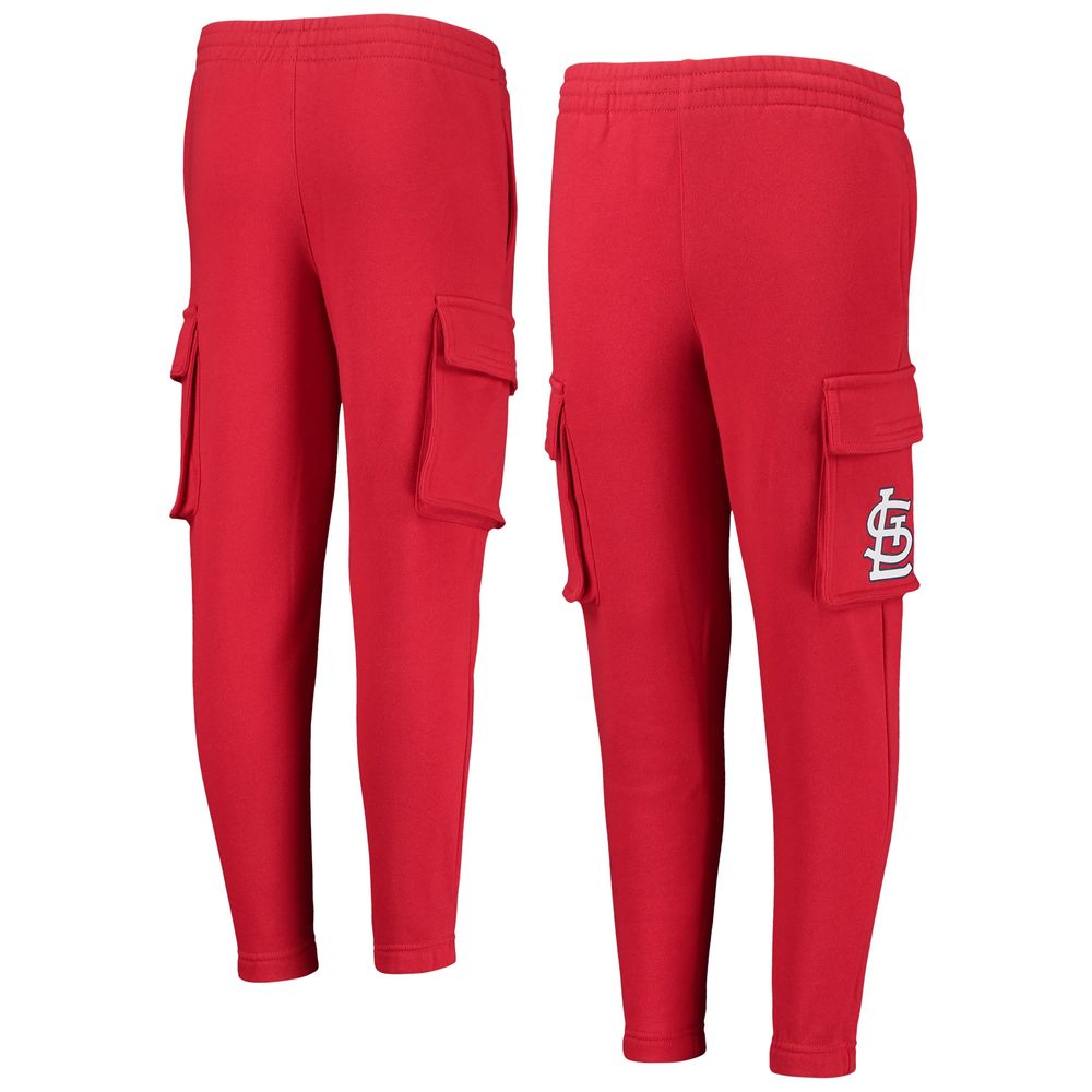 Youth Red St. Louis Cardinals Team Color Printed Logo Pants 