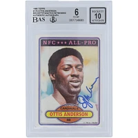 Ottis Anderson St. Louis Cardinals Autographed 1980 Topps #170 Beckett Fanatics Witnessed Authenticated 6/10 Rookie Card 