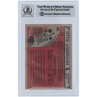 Ottis Anderson St. Louis Cardinals Autographed 1980 Topps #170 Beckett Fanatics Witnessed Authenticated 6/10 Rookie Card 
