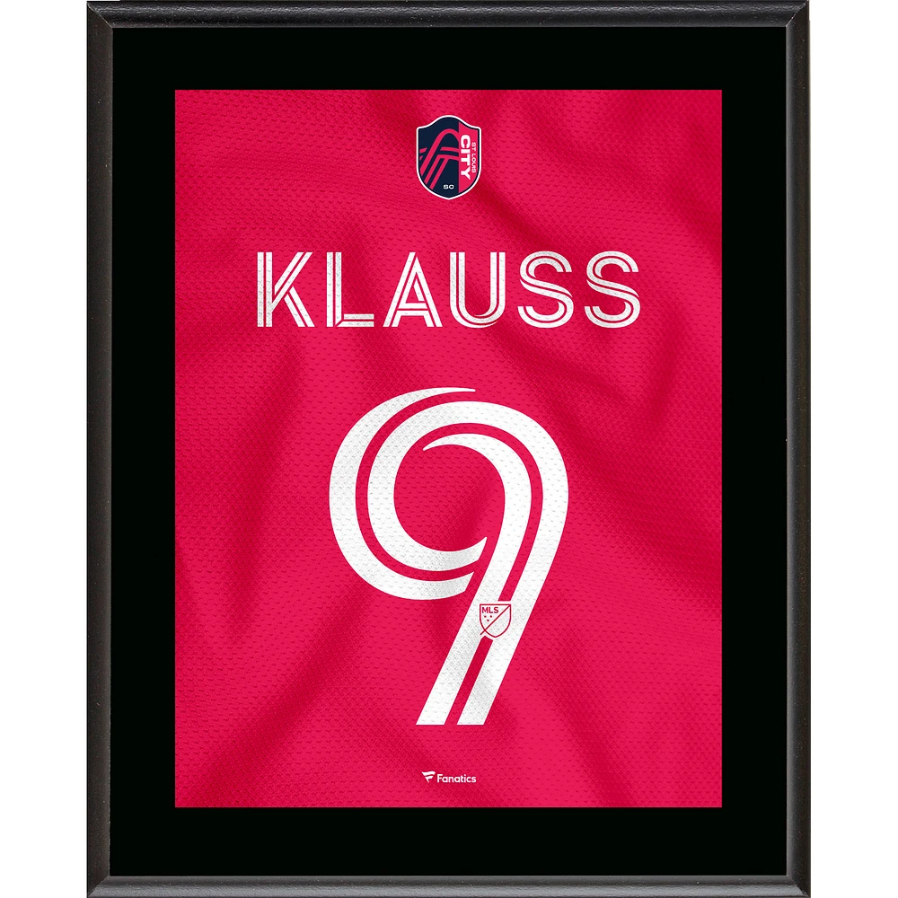 João Klauss St. Louis City SC 10.5" x 13" City Jersey Style Number 9 Sublimated Plaque