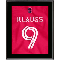 João Klauss St. Louis City SC 10.5" x 13" City Jersey Style Number 9 Sublimated Plaque