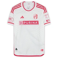 Joakim Nilsson St. Louis City SC Autographed Match-Used #4 White adidas Jersey from the 2024 MLS Season - Size M