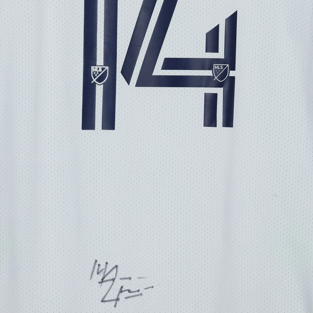 John Nelson St. Louis City SC Autographed Match-Used #14 Gray Jersey from the 2023 MLS Season