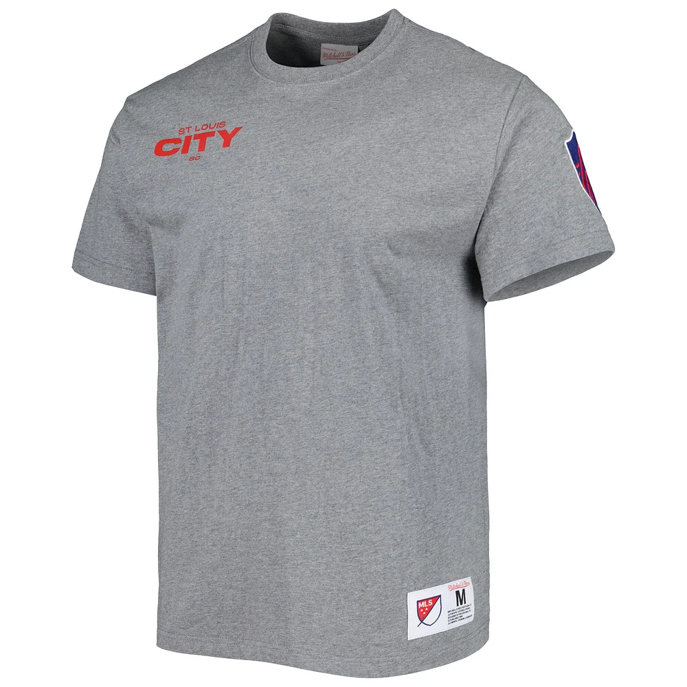 T-shirt gris Mitchell & Ness St. Louis City SC pour hommes