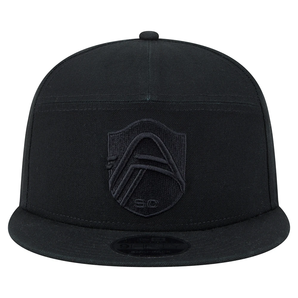 Men's New Era Black St. Louis City SC Canvas Camp 9FIFTY Snapback Hat