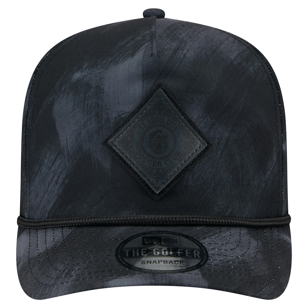 Men's New Era  Black St. Louis City SC Golfer Snapback Hat