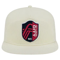 Casquette de golf Snapback Kickoff 2025 de St. Louis City SC New Era pour homme, couleur crème