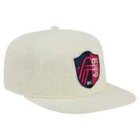 Casquette de golf Snapback Kickoff 2025 de St. Louis City SC New Era pour homme, couleur crème