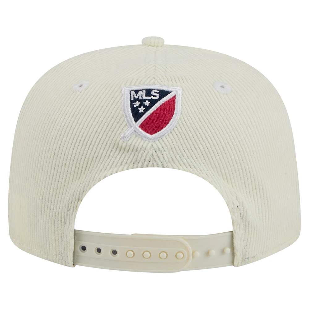 Casquette de golf Snapback Kickoff 2025 de St. Louis City SC New Era pour homme, couleur crème