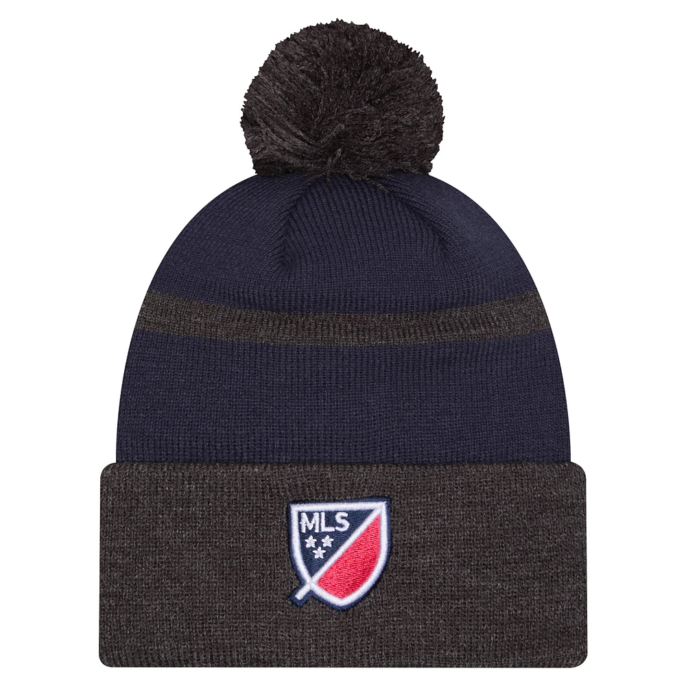 Men's New Era  Red St. Louis City SC 2025 Kickoff Cuffed Knit Hat with Pom