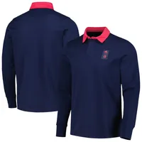 Polo à manches longues adidas 2023 Player bleu marine St. Louis City SC Travel pour hommes