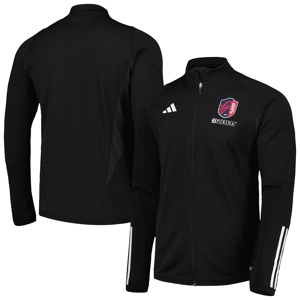 Men's adidas Black St. Louis City SC 2023 On-Field AEROREADY Full-Zip Training Top