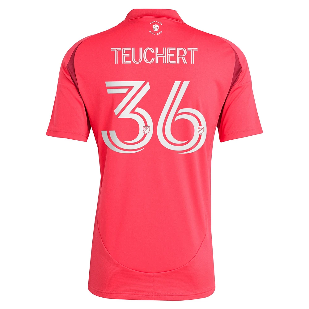 Men's adidas Cedric Teuchert Pink St. Louis CITY SC 2025 Forever Red Replica Player Jersey