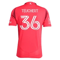 Maillot de joueur authentique rouge adidas Cedric Teuchert pour homme St. Louis CITY SC 2025 Forever Red