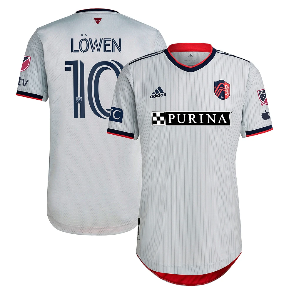 Maillot St. Louis City SC 2023 The Spirit Kit adidas Eduard Löwen gris pour homme