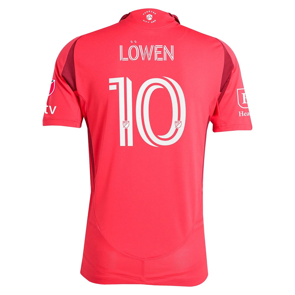 Men's adidas Eduard Löwen Red St. Louis CITY SC 2025 Forever Authentic Player Jersey