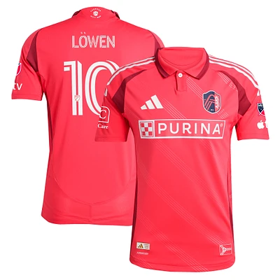Men's adidas Eduard Löwen Red St. Louis CITY SC 2025 Forever Authentic Player Jersey
