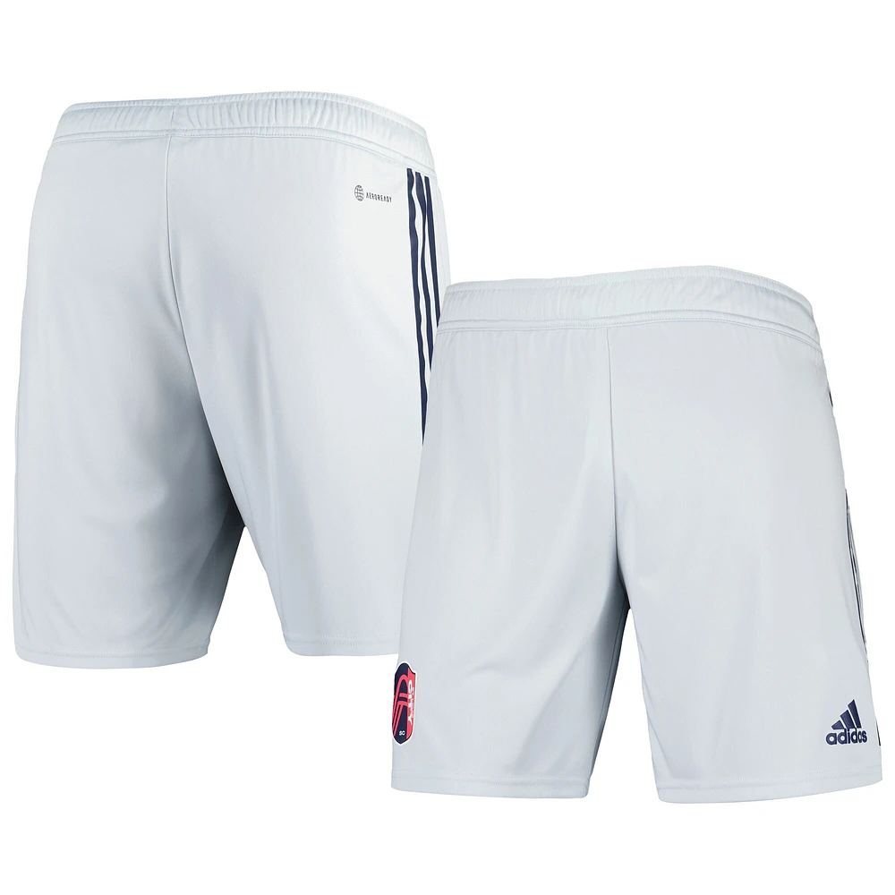 Short adidas St. Louis City SC 2023 extérieur AEROREADY Authentic pour homme, gris